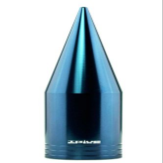 TRUE SPIKE Fat Spike Blue Antenna in Heavy Gauge CNC Machined Billet Aluminum Short Compatible with Ford F150 F250 F350 F450 F550 F650 1997-2025