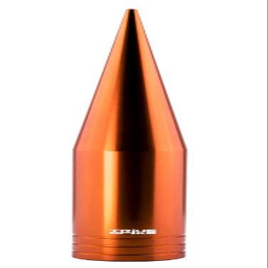 TRUE SPIKE Fat Spike Orange Antenna in Heavy Gauge CNC Machined Billet Aluminum Short Compatible with Ford F150 F250 F350 F450 F550 F650 1997-2025