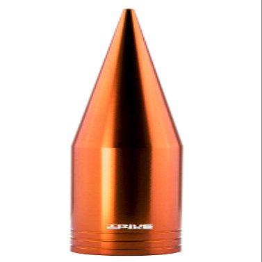 TRUE SPIKE Fat Spike Orange Antenna in Heavy Gauge CNC Machined Billet Aluminum Short Compatible with Ford F150 F250 F350 F450 F550 F650 1997-2025
