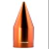 TRUE SPIKE Fat Spike Orange Antenna in Heavy Gauge CNC Machined Billet Aluminum Short Compatible with Ford F150 F250 F350 F450 F550 F650 1997-2025 view 1