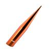 TRUE SPIKE Fat Spike Orange Antenna in Heavy Gauge CNC Machined Billet Aluminum Short Compatible with Ford F150 F250 F350 F450 F550 F650 1997-2025 view 2