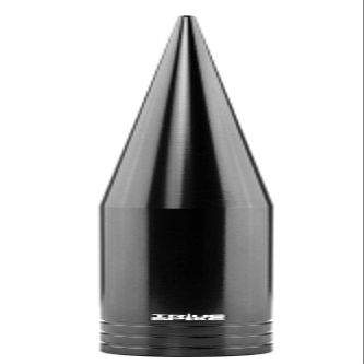TRUE SPIKE FAT SPIKE GUNMETAL ANTENNA in Heavy Gauge CNC Machined Billet Aluminum Short Compatible with Jeep Wrangler TJ 97-06 1997-2006