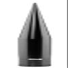 TRUE SPIKE FAT SPIKE GUNMETAL ANTENNA in Heavy Gauge CNC Machined Billet Aluminum Short Compatible with Jeep Wrangler TJ 97-06 1997-2006 view 1