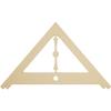 Ekena Millwork GPP036X021X100ART Artisan Architectural Grade PVC Gable Pediments, 36"W x 21"H x 1"P (14/12) Pitch view 1