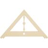 Ekena Millwork GPP036X021X100ART Artisan Architectural Grade PVC Gable Pediments, 36"W x 21"H x 1"P (14/12) Pitch view 4