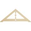 Ekena Millwork GPP036X015X100ART Artisan Architectural Grade PVC Gable Pediments, 36"W x 15"H x 1"P (10/12) Pitch view 1
