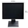 15" Pro Series Capacitive LED Backlit Multi-Touch Monitor, True Flat Seamless Design Touchscreen, Great for Office, POS, Retail, Restaurant, Bar, Gym, Warehouse, NO Driver Required (15 Inch) view 2
