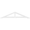 Ekena Millwork GPP036X008X100ART Artisan Architectural Grade PVC Gable Pediments, 36"W x 7 1/2"H x 1"P (5/12) Pitch view 4