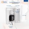 Safety Innovations Twin Door Baby Safety Outlet Cover Box for Babyproofing Outlets - More Interior Space for Extra Large Electrical Plugs and Adapters - Easy to Install - Easy to Use, (2-Pack) view 3