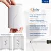 Safety Innovations Twin Door Baby Safety Outlet Cover Box for Babyproofing Outlets - More Interior Space for Extra Large Electrical Plugs and Adapters - Easy to Install - Easy to Use, (2-Pack) view 4