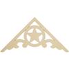 Ekena Millwork GPP036X018X100AUS Austin Architectural Grade PVC Gable Pediments, 36"W x 18"H x 1"P (12/12) Pitch view 1