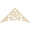 Ekena Millwork GPP036X018X100AUS Austin Architectural Grade PVC Gable Pediments, 36"W x 18"H x 1"P (12/12) Pitch view 4