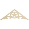 Ekena Millwork GPP060X023X100AUS Austin Architectural Grade PVC Gable Pediments, 60"W x 22 1/2"H x 1"P (9/12) Pitch view 1