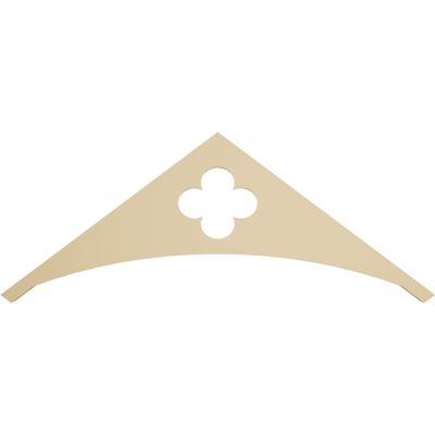 Ekena Millwork GPP036X014X100TUR Turner Architectural Grade PVC Gable Pediments, 36"W x 13 1/2"H x 1"P (9/12) Pitch