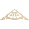Ekena Millwork GPP060X023X100WAG Wagon Wheel Architectural Grade PVC Gable Pediments, 60"W x 22 1/2"H x 1"P (9/12) Pitch view 1