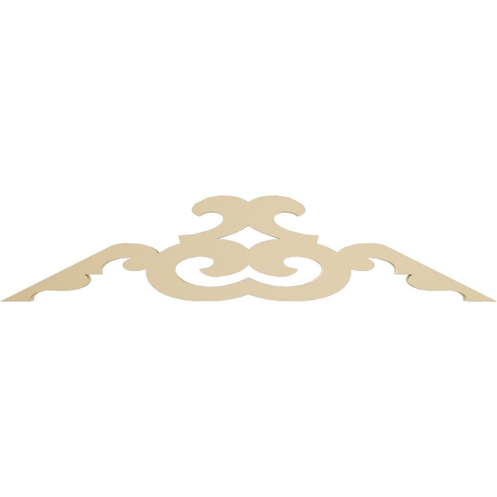 Ekena Millwork GPP036X009X100BOR Bordeaux Architectural Grade PVC Gable Pediments, 36"W x 9"H x 1"P (6/12) Pitch