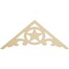 Ekena Millwork GPP048X020X100AUS Austin Architectural Grade PVC Gable Pediments, 48"W x 20"H x 1"P (10/12) Pitch view 1