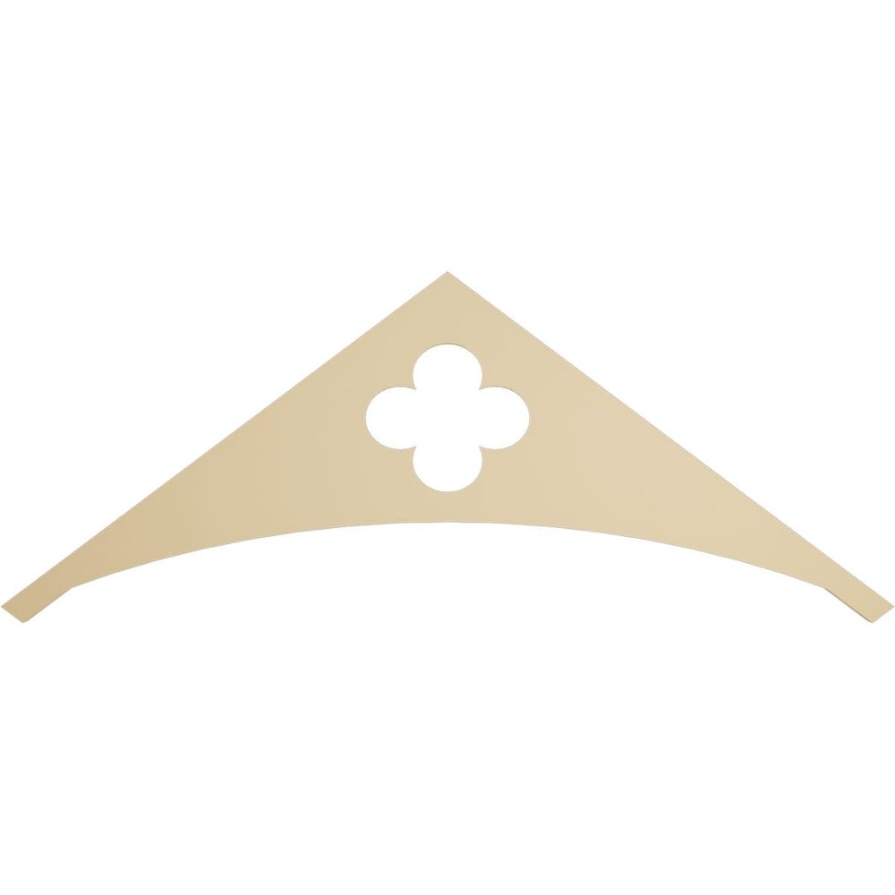 Ekena Millwork GPP060X023X100TUR Turner Architectural Grade PVC Gable Pediments, 60"W x 22 1/2"H x 1"P (9/12) Pitch