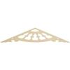 Ekena Millwork GPP036X008X100WAG Wagon Wheel Architectural Grade PVC Gable Pediments, 36"W x 7 1/2"H x 1"P (5/12) Pitch view 1
