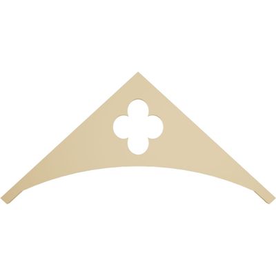 Ekena Millwork GPP036X017X100TUR Turner Architectural Grade PVC Gable Pediments, 36"W x 16 1/2"H x 1"P (11/12) Pitch
