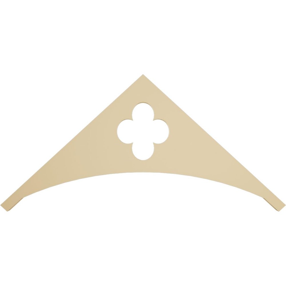 Ekena Millwork GPP036X017X100TUR Turner Architectural Grade PVC Gable Pediments, 36"W x 16 1/2"H x 1"P (11/12) Pitch