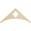 Ekena Millwork GPP036X017X100TUR Turner Architectural Grade PVC Gable Pediments, 36"W x 16 1/2"H x 1"P (11/12) Pitch view 1