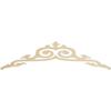 Ekena Millwork GPP060X015X100BAI Baile Architectural Grade PVC Gable Pediments, 60"W x 15"H x 1"P (6/12) Pitch view 1