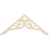 Ekena Millwork GPP036X015X100BOR Bordeaux Architectural Grade PVC Gable Pediments, 36"W x 15"H x 1"P (10/12) Pitch view 4