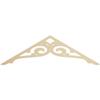 Ekena Millwork GPP060X018X100BOR Bordeaux Architectural Grade PVC Gable Pediments, 60"W x 17 1/2"H x 1"P (7/12) Pitch view 1