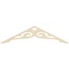 Ekena Millwork GPP048X012X100BOR Bordeaux Architectural Grade PVC Gable Pediments, 48"W x 12"H x 1"P (6/12) Pitch view 4