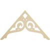 Ekena Millwork GPP036X021X100BOR Bordeaux Architectural Grade PVC Gable Pediments, 36"W x 21"H x 1"P (14/12) Pitch view 1