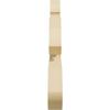 Ekena Millwork GPP060X015X100FLO Florence Architectural Grade PVC Gable Pediments, 60"W x 15"H x 1"P (6/12) Pitch view 3