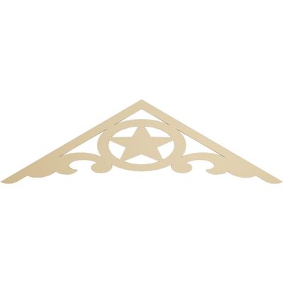 Ekena Millwork GPP060X018X100AUS Austin Architectural Grade PVC Gable Pediments, 60"W x 17 1/2"H x 1"P (7/12) Pitch