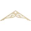 Ekena Millwork GPP048X016X100BOR Bordeaux Architectural Grade PVC Gable Pediments, 48"W x 16"H x 1"P (8/12) Pitch view 1