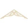 Ekena Millwork GPP048X016X100BOR Bordeaux Architectural Grade PVC Gable Pediments, 48"W x 16"H x 1"P (8/12) Pitch view 4