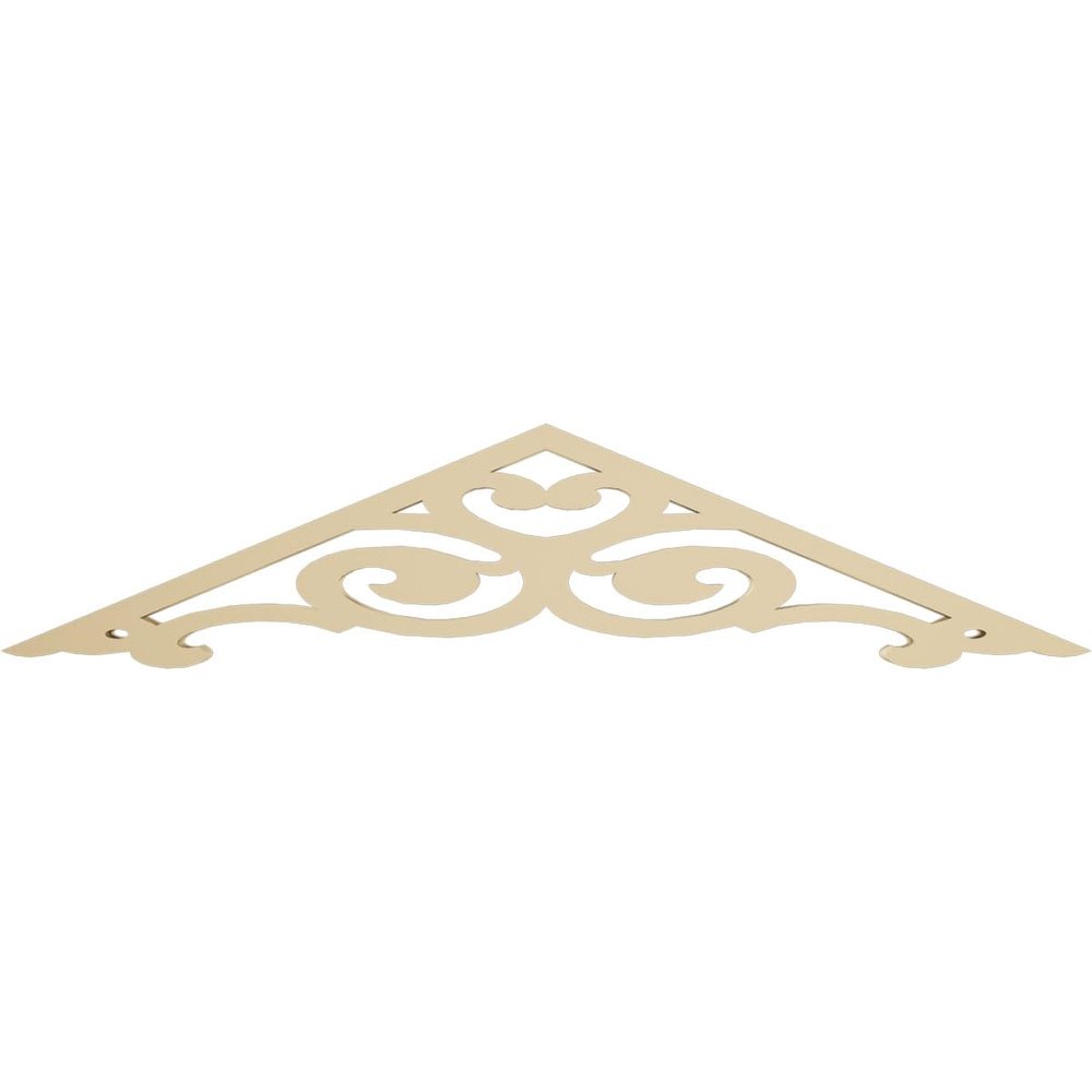 Ekena Millwork GPP036X008X100KEN Kendall Architectural Grade PVC Gable Pediments, 36"W x 7 1/2"H x 1"P (5/12) Pitch