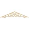 Ekena Millwork GPP036X008X100KEN Kendall Architectural Grade PVC Gable Pediments, 36"W x 7 1/2"H x 1"P (5/12) Pitch view 1