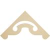 Ekena Millwork GPP036X018X100NOR Northwest Architectural Grade PVC Gable Pediments, 36"W x 18"H x 1"P (12/12) Pitch view 1