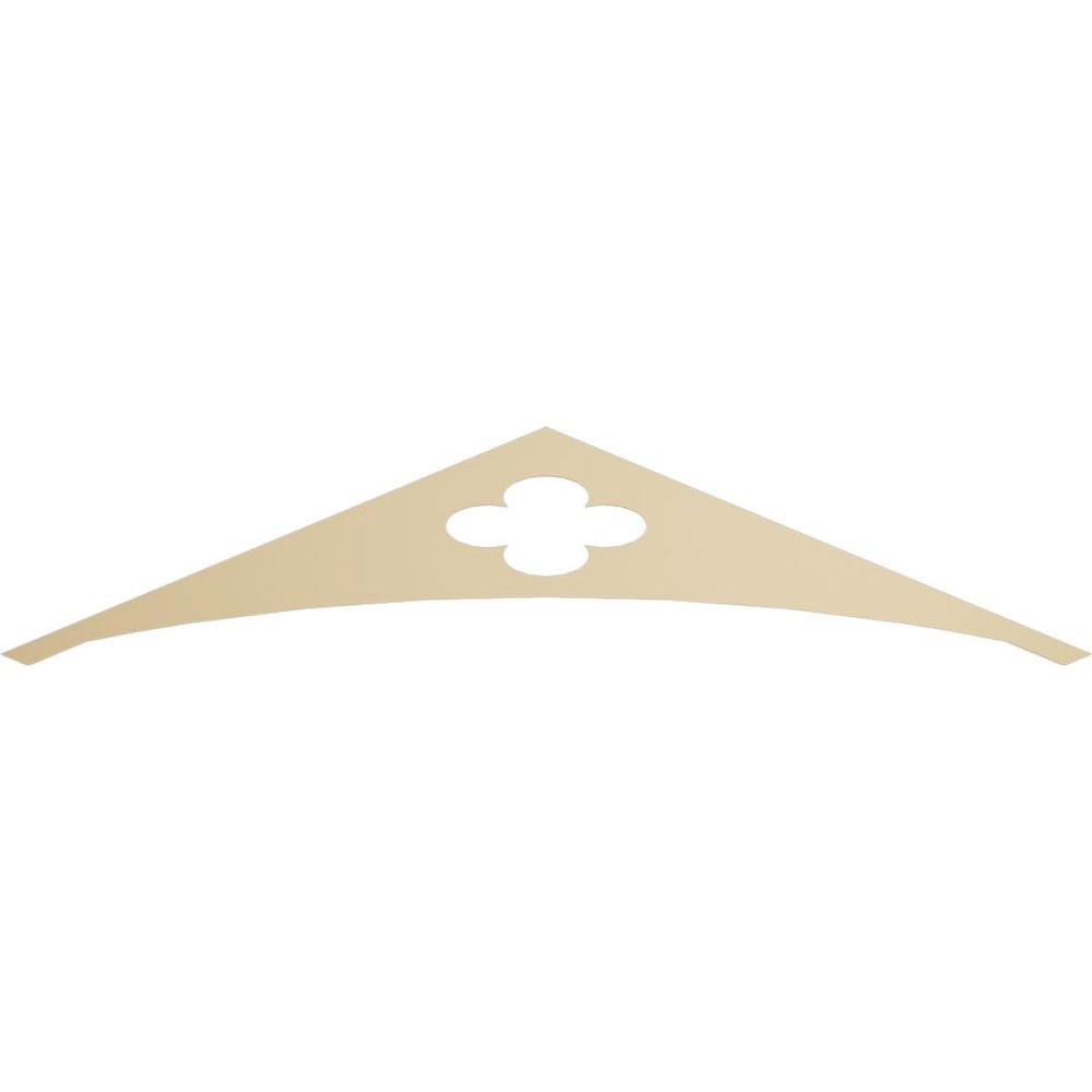 Ekena Millwork GPP072X015X100TUR Turner Architectural Grade PVC Gable Pediments, 72"W x 15"H x 1"P (5/12) Pitch