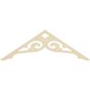 Ekena Millwork GPP036X012X100BOR Bordeaux Architectural Grade PVC Gable Pediments, 36"W x 12"H x 1"P (8/12) Pitch view 4