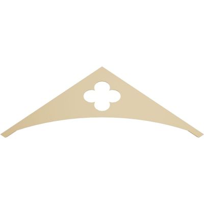Ekena Millwork GPP036X012X100TUR Turner Architectural Grade PVC Gable Pediments, 36"W x 12"H x 1"P (8/12) Pitch