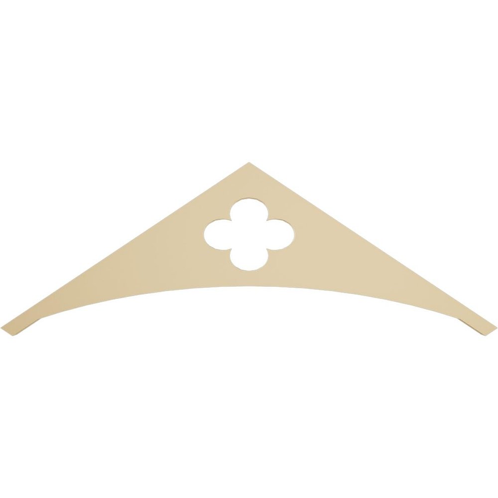 Ekena Millwork GPP036X012X100TUR Turner Architectural Grade PVC Gable Pediments, 36"W x 12"H x 1"P (8/12) Pitch