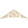 Ekena Millwork GPP036X012X100AUS Austin Architectural Grade PVC Gable Pediments, 36"W x 12"H x 1"P (8/12) Pitch view 1