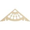 Ekena Millwork GPP036X015X100WAG Wagon Wheel Architectural Grade PVC Gable Pediments, 36"W x 15"H x 1"P (10/12) Pitch view 1