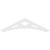 Ekena Millwork GPP060X015X100WEL Wellington Architectural Grade PVC Gable Pediments, 60"W x 15"H x 1"P (6/12) Pitch view 4