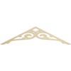 Ekena Millwork GPP072X018X100BOR Bordeaux Architectural Grade PVC Gable Pediments, 72"W x 18"H x 1"P (6/12) Pitch view 1