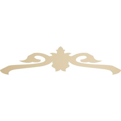 Ekena Millwork GPP072X018X100FLO Florence Architectural Grade PVC Gable Pediments, 72"W x 18"H x 1"P (6/12) Pitch