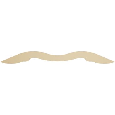 Ekena Millwork GPP036X008X100MIL Milton Architectural Grade PVC Gable Pediments, 36"W x 7 1/2"H x 1"P (5/12) Pitch