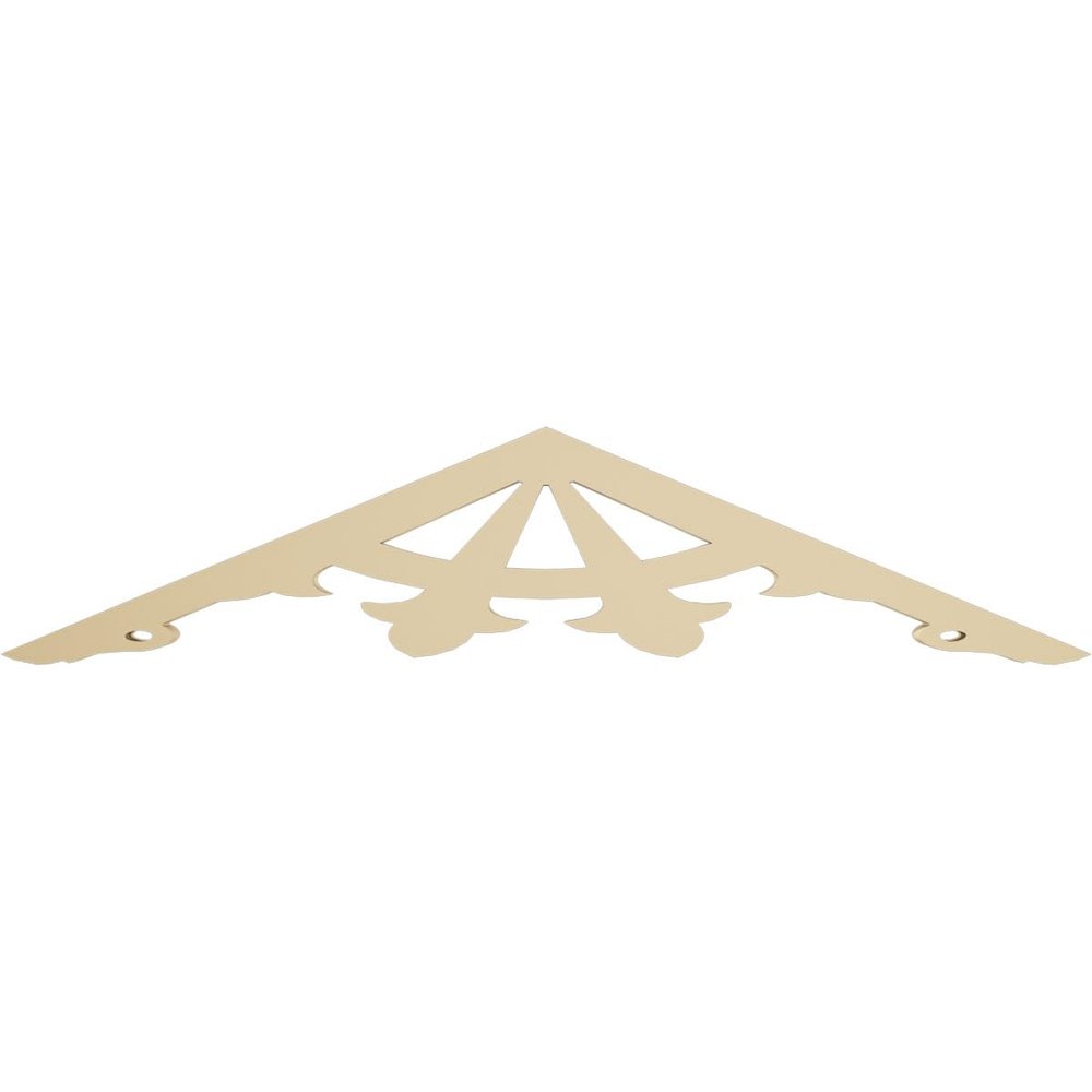 Ekena Millwork GPP036X008X100ROB Robin Architectural Grade PVC Gable Pediments, 36"W x 7 1/2"H x 1"P (5/12) Pitch