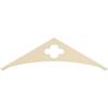 Ekena Millwork GPP060X018X100TUR Turner Architectural Grade PVC Gable Pediments, 60"W x 17 1/2"H x 1"P (7/12) Pitch view 4